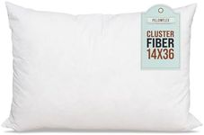 14x36 Inch Pillowflex Cluster Fiber Pillow Form Insert - Made in USA - Rectangle Oblong