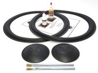 Complete Infinity 15" Speaker Foam Surround Repair Kit - with Logo Caps - 15 Inch