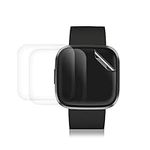 kwmobile Screen Protectors Compatible with Fitbit Versa 2 - Set of 3x Clear TPU Films - Transparent