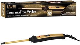 Bauer 38860 Slimline Curling Wand/TourmaPro Styler/Curls for All Hair Types/Ultra Slim 9mm Barrel / 200° Heat / 360° Swivel Cord/Cool Touch Tip