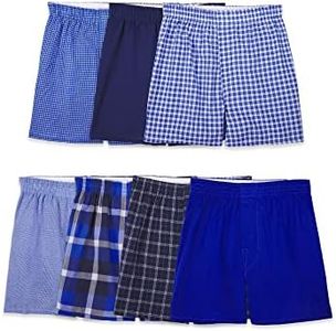 Fruit of the Loom Boys' Woven Boxer Shorts, Assorted, X-Large