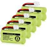 iMah BT183342/BT283342 2.4V 400mAh Ni-MH Battery Pack, Also Compatible with AT&T VTech Cordless Phone Batteries BT183342/BT283342 BT166342/BT266342 BT162342/BT262342 2SN-AAA40H-S-X2, Pack of 5