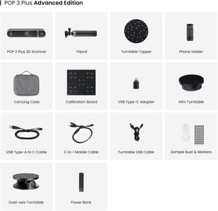 Revopoint POP 3 Plus 3D Scanner – High-Precision Handheld Device