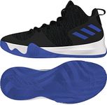adidas Men's Explosive Flash Basketball Shoes, Black (Utiblk/Cblack/Hirblu), 10 UK