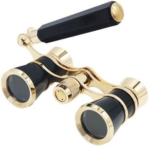 BLACKICE Opera Glasses, Opera Binoculars, 3X25 Theater Binoculars Compact with Adjustable Handle for Adults Kids Women in Concert Theater Opera (Black with Handle)