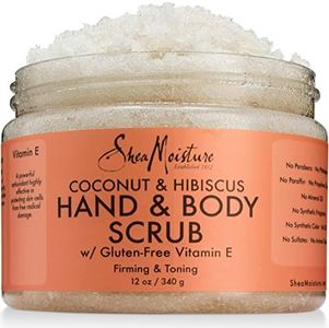 SheaMoisture Coconut & Hibiscus Hand/Body Scrub, 12 Ounce