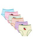 BODYCARE KIDS Girls Panty Ultrasoft Underwear 100% Cotton Soft Comfortable | Skin Friendly | Innerwear Pack of 6-Assorted (KIA1800-PK005)