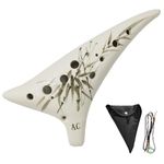 Ocarina Instrument, SENHAI 12 Hole Alto C Ocarinas of Time with Music Score, Lanyard, and Protective Bag for Beginners & Professional Performance