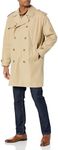 London Fog Men's Double Breasted Trenchcoat, Khaki, Khaki, Medium