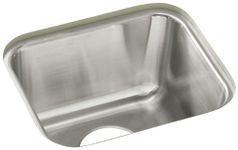 Sterling UCL1515 Springdale 14-Inch by 12-Inch Under-Mount Single Bowl Bar Sink, Stainless Steel