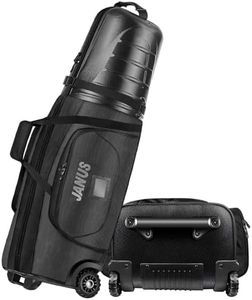 JANUS Golf Travel Bags,Golf Travel Bags for Airlines with Wheels,Head ABS Plastic case,Travel Golf Bag,Golf Bag Travel case,Hard case Golf Travel Bag