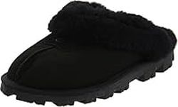 UGG Women's Coquette Slipper, Black, 6 UK