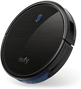 eufy Robot vacuum cleaner with BoostIQ, super slim, strong 1300Pa suction power, self-charging, ideal for pet owners, cleans hard floors, carpets, hardwood