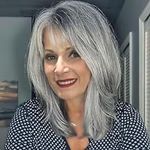 Beweig Grey Wig for Women Shoulder 