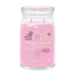 Yankee Candle Signature Scented Candle | Snowflake Kisses Large Jar Candle with Double Wicks | Soy Wax Blend Long Burning Candle | Perfect Gifts for Women