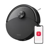 roborock Q10 S5 Robot Vacuum Cleaner with Mop, 10,000 Pa HyperForce Suction, Dual Anti-Tangle Brushes, VibraRise 2.0 & Auto Lifting Mopping System, Smart Obstacle Avoidance, Ideal for Pet Hair, Black