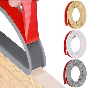 16.4ft U-Shape Edge Banding, HeiPen Self Adhesive Rubber Edge Trim, TPE Flexible Furniture Edge Protector for Wood Veneer Cabinet Repair Furniture Restoration (28mm, Gray, 1)