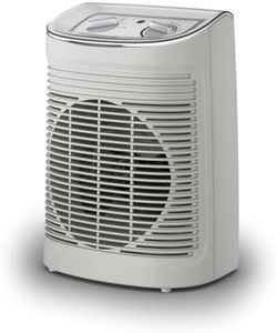Rowenta SO6510F2 Instant Comfort Radiator and Fan | Aqua Auxiliary Heater | Bathroom Ventilation | Hot/Cold | 2 Speeds | 1200 W - 2400 W | Quiet Grey