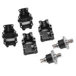 Jimdary Rc Gearbox Housing Kit , Rc Wave Box Differential Gear Kit Rc Accessory Easy Operation Easy Operation 2Pcs For Remote Control Car, Multicolor