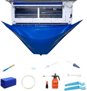 12 Pezzi Kit Di Pulizia Del Condizionatore D'aria, Aria Condizionata Pulizia Copertura Impermeabile, Kit Di Copertura Pulizia Condizionatore Split, Montaggio A Parete Per Pulizia 'aria Condizionata