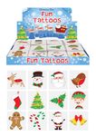 Henbrandt 48 x Mini Christmas Temporary Transfer Tattoos for Children Kids Festive Xmas Stocking Advent Calendar Fillers for Boys and Girls