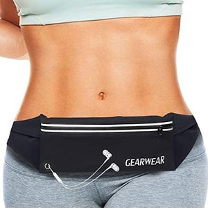 GEARWEAR Running Waist Fanny Pack Phone Holder for iPhone XR XS MAX 8 Plus Runner Pouch Bag Men Women for Workout Walking Fitness Exercise Gym Athletes Hiking