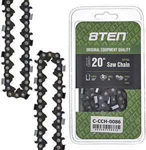 8TEN Ripping Chainsaw Chain 20 Inch .050 3/8 70DL For Echo CS-590 Poulan PP5020AV Jonsered 2063 Makita DCS510