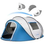 EchoSmile Instant Pop Up Tent, 4-6 Person Camping Tent, Waterproof Sunshade Family Tent, Portable Lightweight Dome Tent for Outdoor Beach Camping, Hiking & Travel
