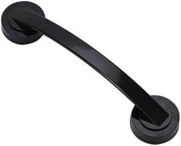 Durable and Reliable Bath Grab Bar Suction Handle for in Shower Grab Rails Handrails Shower Suction Handles ABS, Black