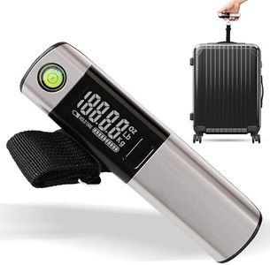 RevoteQ Balance Portable 50kg pour Bagages Échelle Numérique de Voyage avec Affichage LCD Échelle de Poids Manuelle Léger Alimentée par Batterie CR2032 Compact Meilleur Accessoire de Voyage