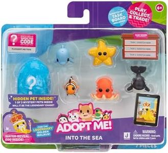 Adopt Me! Pets Multipack Into The Sea - Hidden Pet - Top Online Game - Exclusive Virtual Item Code Included - Fun Collectible Toys for Kids Featuring Your Favourite Pets, Ages 6+