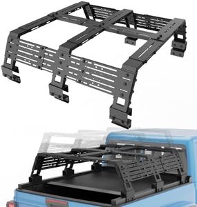 StarONE Truck Bed Rack Adjustable Height 16.7" to 23.3",Overland Bed Rack for Full-Size Trucks Without Bed Rails - Fit for Jeep Gladiator JT,Ford Ranger,GMC Canyon,Chevrolet Colorado