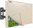 IC ICLOVER Outdoor TV Cover 60-65 Inch, 600D Heavy Duty 4 Season Weatherproof TV Screen Protector with Waterproof Zipper, Roll up Front Flap, Fit for Wall Mount Outside Television, LED, LCD, OLED TVs