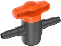 Gardena Micro Drip System Shut-Off Valve, 4.6 mm (3/16 inch): to Regulate or Shut Off Individual Pipelines, infinitely Variable, Contents: 2 Pieces (13217-20)