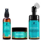 Pilgrim Daily Night Care Combo with Foaming Face Wash with Brush 120ml, Hydrating Face Mist & Toner 100ml, Retinol Night Cream 50gm | For All Skin Types | For Men & Women | Korean Skin Care Products