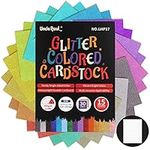 A4 Glitter Cardstock Paper, 30 Sheets 15 Colors 300gsm/110Ib Colored Cardstock Premium Glitter Paper for Crafts, Glitter Card Stock for DIY Projects Card Making Birthday Wedding Decoration UAP17