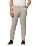 TOPLOT Men's Formal Trousers || Slim Fit Men's Wear Trousers || Stretchable Formal Pant Trousers || Trouser for Men (Formal-5068-Light Grey-32)