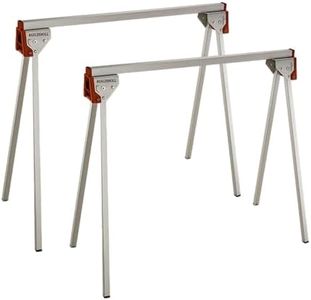 Buildskill Saw Horse, Lightweight table saw machine for wood cutting, Portable Sawhorse, Supports Upto 450KG, Multipurpose Saw Horse, Portable, Ideal for Workbench & Paint Trestle Needs (Pack of 2)