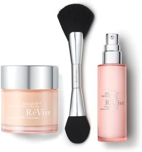 RéVive - Fermitif Neck Serum & Neck Cream Duo - Includes Renewal Cream (2.5 Oz) & Firming Serum (1.7 Oz) & Dual End Applicator Brusch