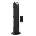 GM Fortune Bladeless Tower Fan with Air Purifier | Super Silent Operation | 90° Horizontal Oscillation | 3 Speed Modes | Up to 8 Hours Timer | Remote Control for Easy Access | Stylish, Compact Design