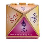 Plus Value Feng Shui Vastu Reiki Symbol Wooden Wish Box Cho Ku Rei Cash Box Pyramid Storing Crystals, Jewellery Spiritual Gifting (Size 4 Inches)