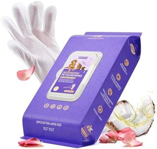 HICC PET Cleaning & Deodorizing Bathing Wipes for Dogs and Cats, Coconut Oil Grooming Wipes for Face, Paws, Butt and Body, Dog Cleaning Wipes - Remove Dirt, Nourish Sooth Fur and Eliminate Odors