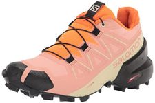 Salomon Women's Speedcross 5 Trail Running Shoes, Blooming Dahlia/Black/Vibrant Orange, 6