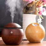 Kahara Humidifier for Room Moisture, Humidifier Aroma Diffuser, Diffuser for Home Fragrance, Essential Oil Diffuser, Fragrance Diffuser for Home Office and Car (300 Ml) (Wooden Humidifier)