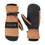 Carhartt Men's W.P. Waterproof Insulated Mittens, Brown/Black, X-Large