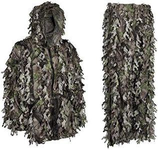 North Mountain Gear Woodland Green Camouflage Ghillie Suit - Camo Leafy Suit - Youth - Young Adult