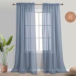 Dusty Blue Window Curtains 96 Inche