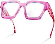 livho Blue Light Blocking Glasses for Women, Blue Light Glasses Oversized Rectangle Chic Preppy, Fashion Glasses