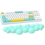 Gaming Keyboard Wrist Rest Pad,Cloud Memory Foam Keyboard Palm Rest, Ergonomic Leather Hand Rest,Cushion Wrist Rest for Computer Keyboard,Laptop,Mac,Lightweight for Easy Typing Pain Relief (Green)