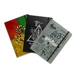 MC SID RAZZ - Harry Potter - Combo Pack Of 3 Binded Notebooks (With Elastic Band Closure) - Officially Licensed By Warner Bros. Usa, 48 Pages